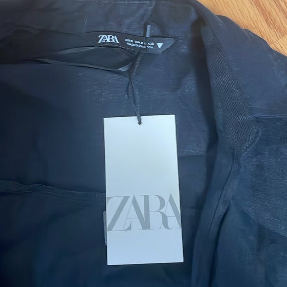 Zara wrap top 100% linen NWT size S - Picture 2 of 5